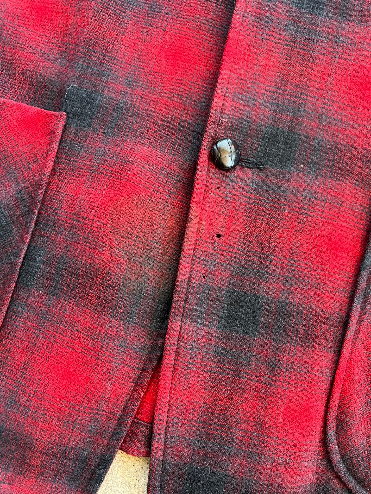 Vintage Pendleton Blazer Shadow Plaid Flannel Med… - image 8