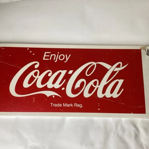 ENJOY COCA COLA  metal vintage sign 10 X 23 Inches
