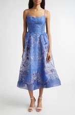 NEW ZIMMERMANN Rebellion Corset Mermaid Silk and Linen Picnic Dress Size AU1