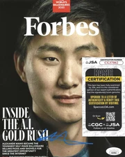 Alexandr Alex Wang Signed 8x10 Photo w/ JSA COA #CG37062 Scale AI Founder Meta