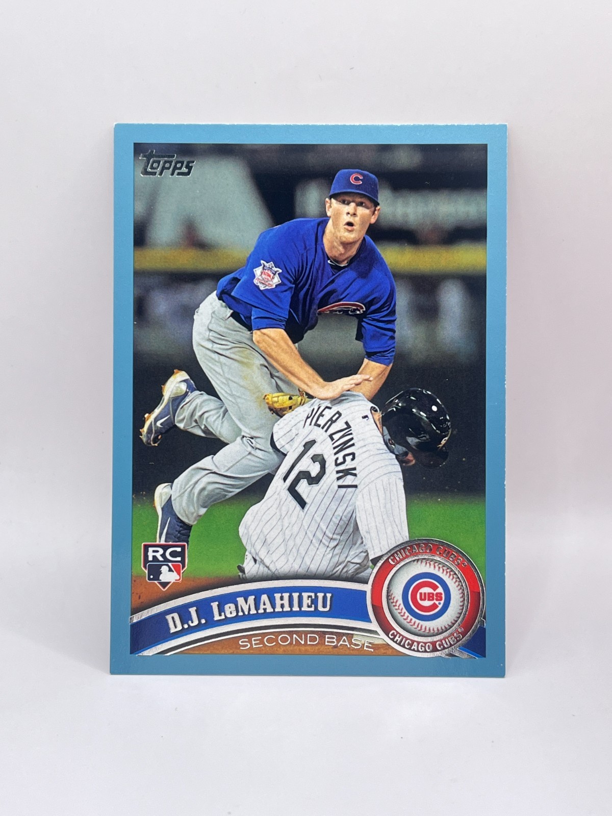 2011 Topps Update D.J. LeMahieu Walmart Blue Border RC US205 Chicago Cubs