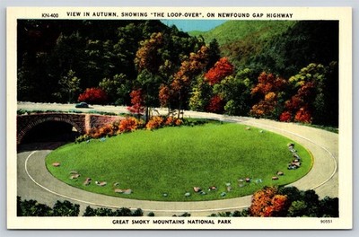 The Loop Over Newfound Gap Highway Great Smoky Mountains National Park Postcard