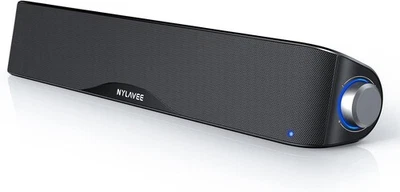 NYLAVEE Gaming & PC Sound Bar, HiFi USB Powered Computer Speakers w/ Aux