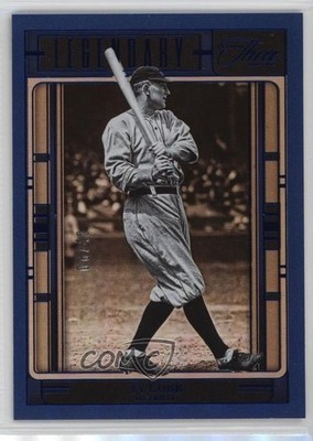 2025 Panini Three and Two Legendary Blue 8/49 Ty Cobb #L-TYC HOF 15bk