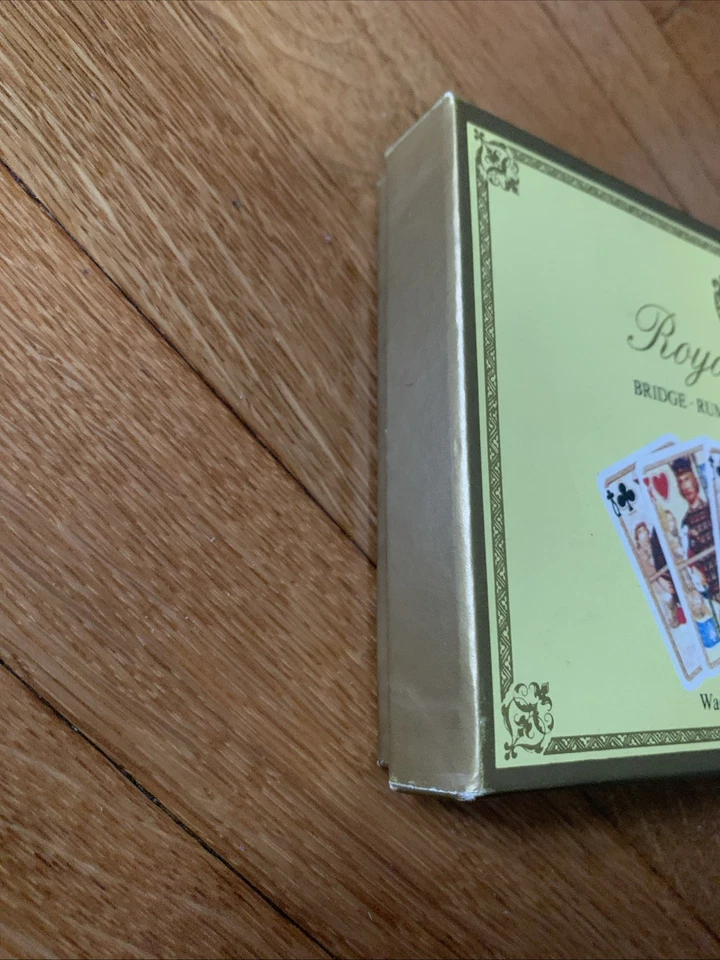 Vintage Royal Gothic Waddingtons Playing Card Company Bridge Rummy Canasta Whist - Immagine 2 di 4