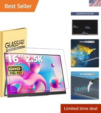 16" Portable Monitor Tempered Glass Screen Protector for 16" 1200P/1920x1200P...