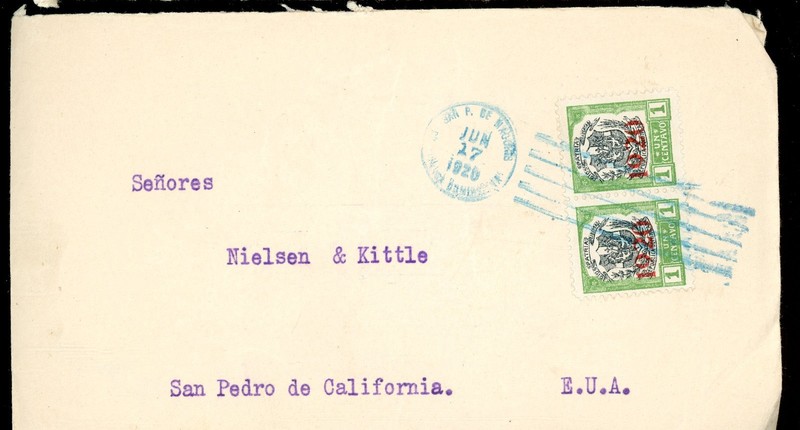 stamp-cover-Dominican Republic-1920