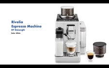 Delonghi Rivelia Fully Automatic Coffee Machine - Arctic White | BRAND NEW