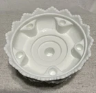 VTG  Fenton Milk Glass Hobnail Footed 3547569 Candle Holder Bowl Centerpiece