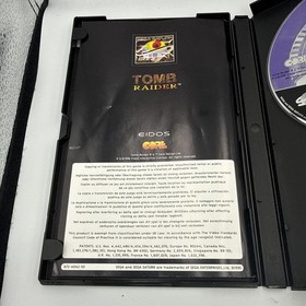 Sega Saturn  Tomb Raider complete with manual 