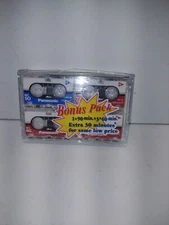 New In Package!  Panasonic Bonus Pack Blank Tape Cassette Media RT-604VP 