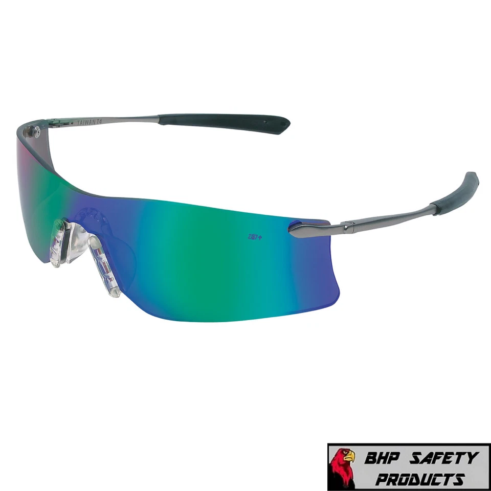 GAFAS DE SEGURIDAD MCR CREWS RUBICON GAFAS DE SOL MARCO DE METAL GOMA BOQUILLA 1 PAR Foto 2 de 4