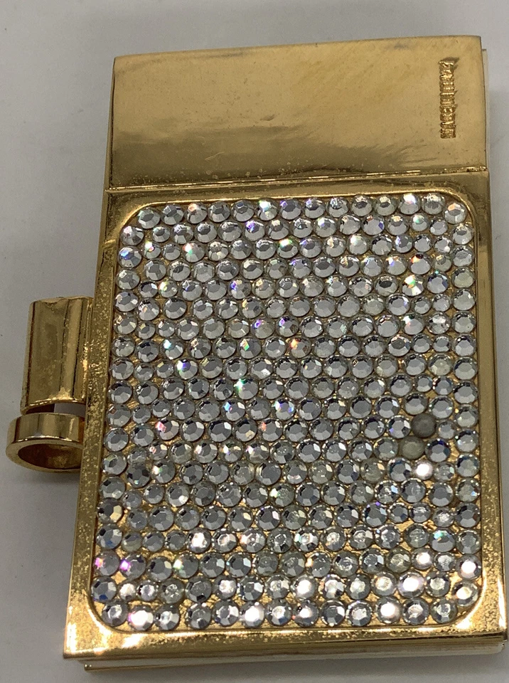 Bloc de notas miniatura JUDITH LEIBER sin bolígrafo - Cristales SWAROVSKI - Artículo de coleccionista Foto 2 de 4