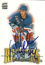 Sylvain Lefebvre autographed Hockey Card (Rangers) 2000 Pacific Paramount #164