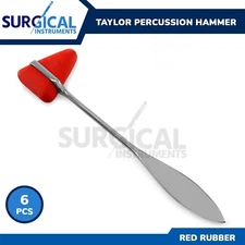 6 Pcs Taylor Percussion (Reflex) Hammer Medical Surgical Instrument German Grade