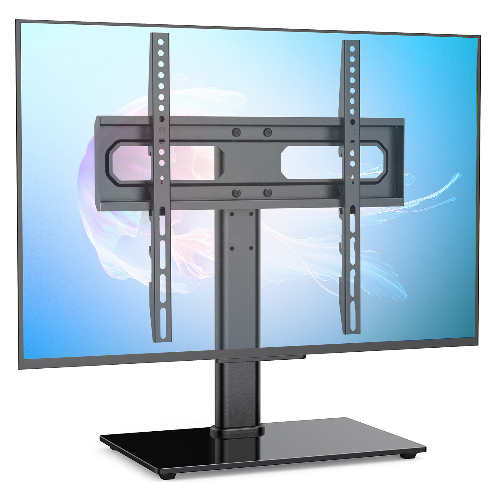 Universal TV Mount Stand for 26-55 inch TVs Height Adjustable with Metal Base-image