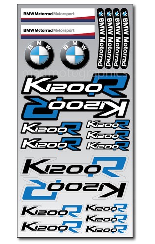 Bmw K1200R motorrad motorcycle decal set premium stickers K1200 R ...
