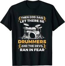 NEW LIMITED Let There Be Drummers Drum Set Drums Lover T-Shirt - MADE IN USA