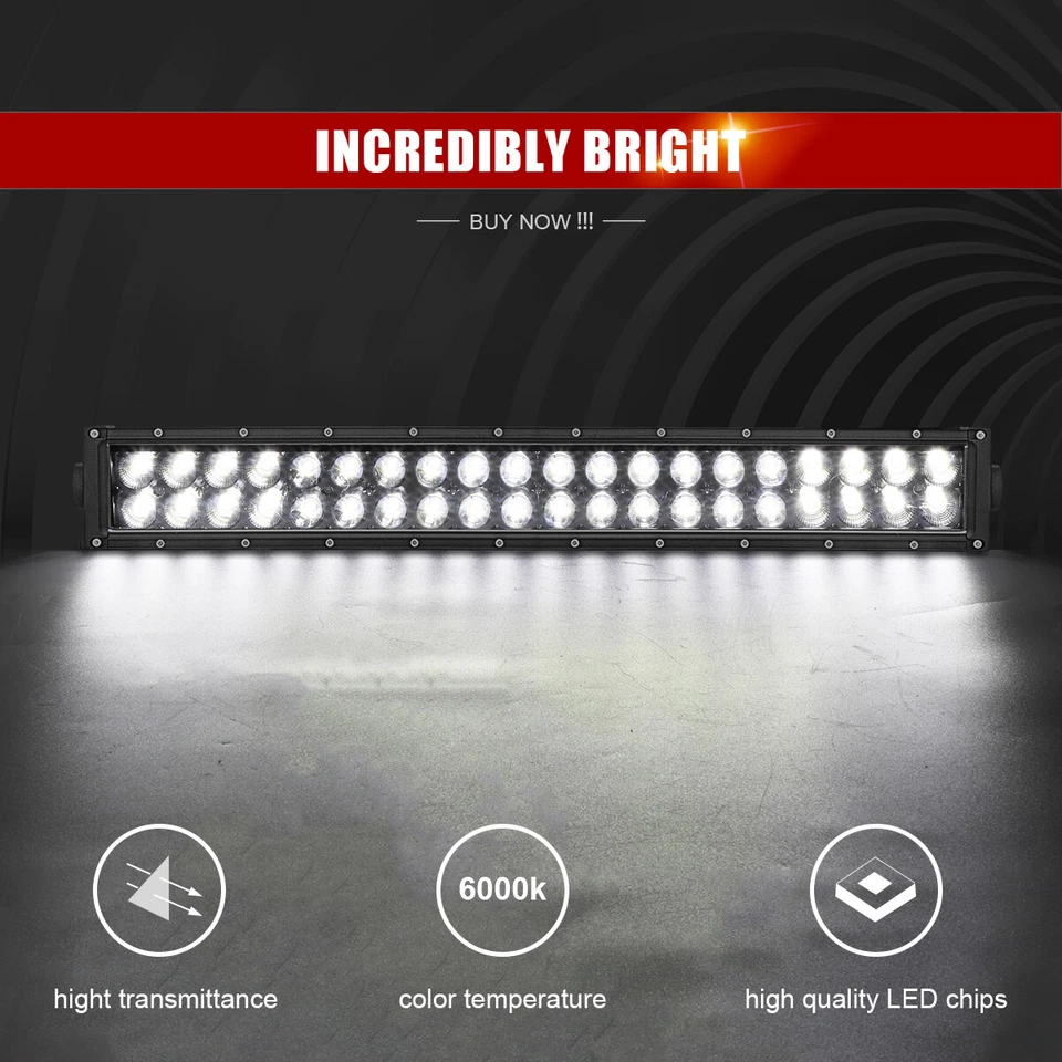 Combo de barra de luz LED de 52" para techo superior + Kit de cápsulas LED de 3"" para Jeep Gladiator JT 2020+ Foto 2 de 4