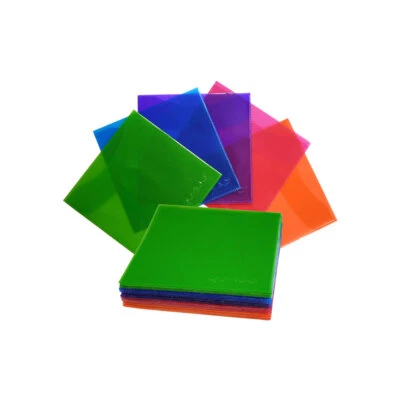 Quvido Schutzüllen aus PP, für CDs/DVDs/Blu-Rays, Farb-Mix (5 Farben)
