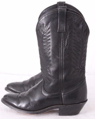 plain black cowboy boots