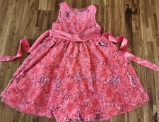 Rare too formal dress misz.6x Embellish flowers sequins Easter Wedding