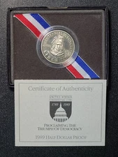 1989 US Mint Congress Proof Commemorative Half Dollar
