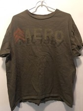 Aeropostale Athletic Dept. T-Shirt Army Green Made In USA 90s Mens Xl Logo Retro