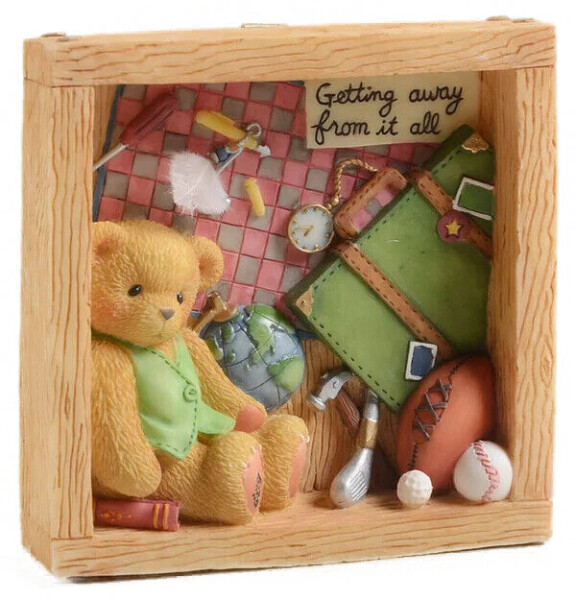 CHERISHED TEDDIES by ENESCO, HAND PAINTED STONE RESIN TEDDY CHERISHED TEDDIES by ENESCO, HAND PAINTED STONE RESIN TEDDY
