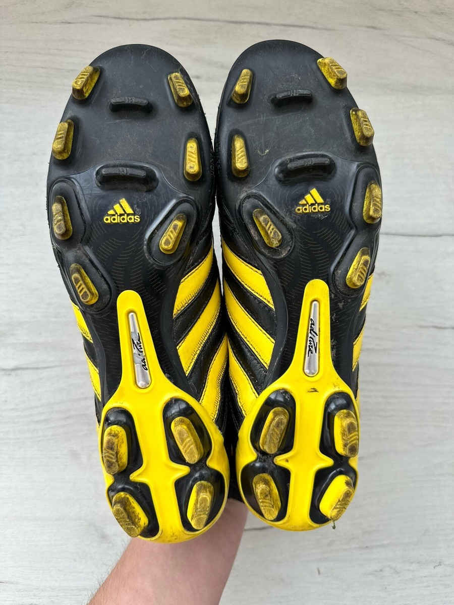 【新品】【27cm】adiPURE3 TRX FG ブラック/イエロー Adidas Adipure 3 FG Black Yellow Rare Football Soccer Cleats