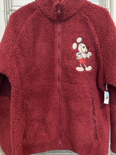 NEW Disney Jacket Adult M Mickey Mouse Fleece Mousewear Embroidered Park - Picture 8 of 9