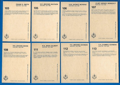 1983 (1985) CARTOPHILIUM HOCKEY HALL OF FAME HOF CARD 1-240 & PROMO SEE LIST - Picture 214 of 488