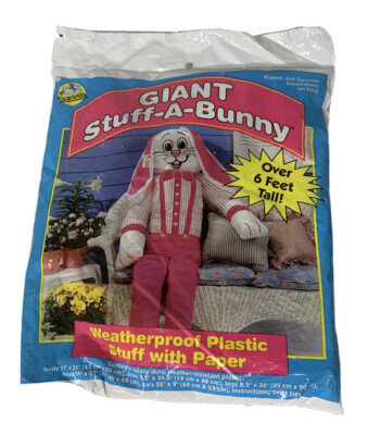 NOS Sunhill Giant Stuff A Easter Bunny Over 6 Feet Tall Weather Proof Plastic