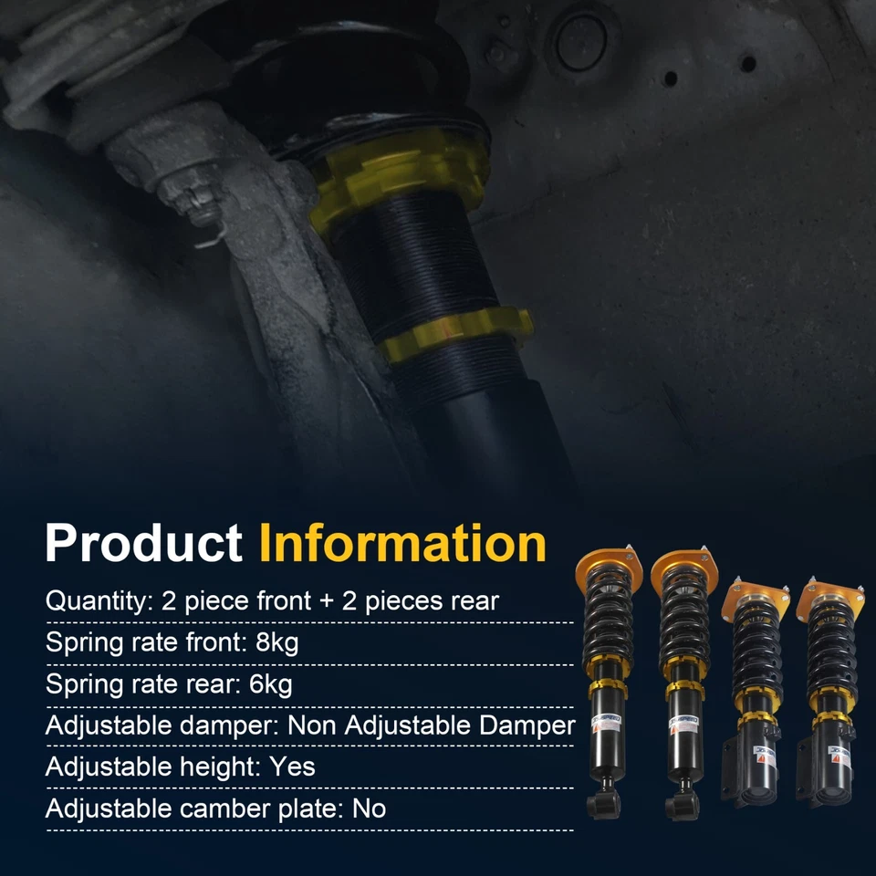 Full Coilovers Shocks Springs Struts For 1986-91 Mazda RX-7 - Image 3 of 4