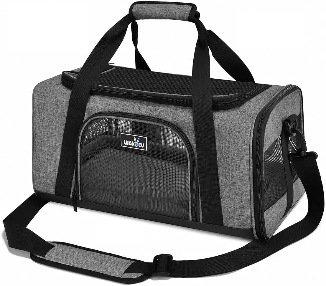 Wakytu TSA Approved Pet Carrier for Small Cats Dogs, Dog Carrier Travel Bag  with