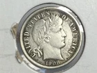 1908 Barber Dime in extra fine