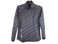Spyder women's size L Gray Cowl Neck Sweatshirt Gray Reflective