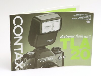 Contax Bedienungsanleitung für das Contax Blitzgerät TLA20