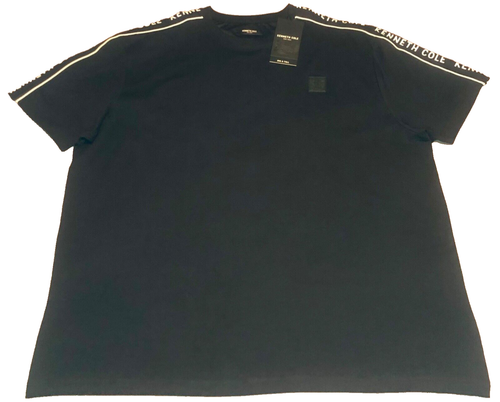 Kenneth Cole Herren Big & Tall schwarz Grafikärmel Rundhalsausschnitt T-Shirt neu mit Etikett Größe 3X - Bild 2 von 11