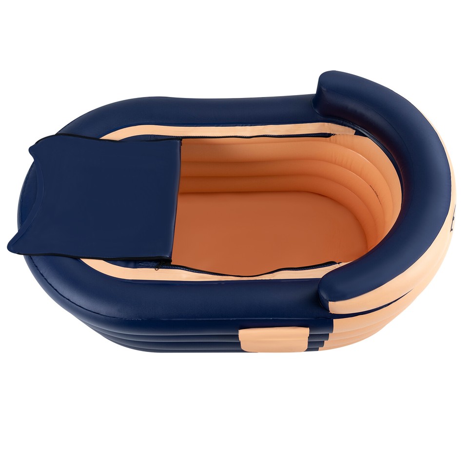 Portable Ice Bath Tub PVC Inflatable Hot Bathtub SPA Massage Athletes