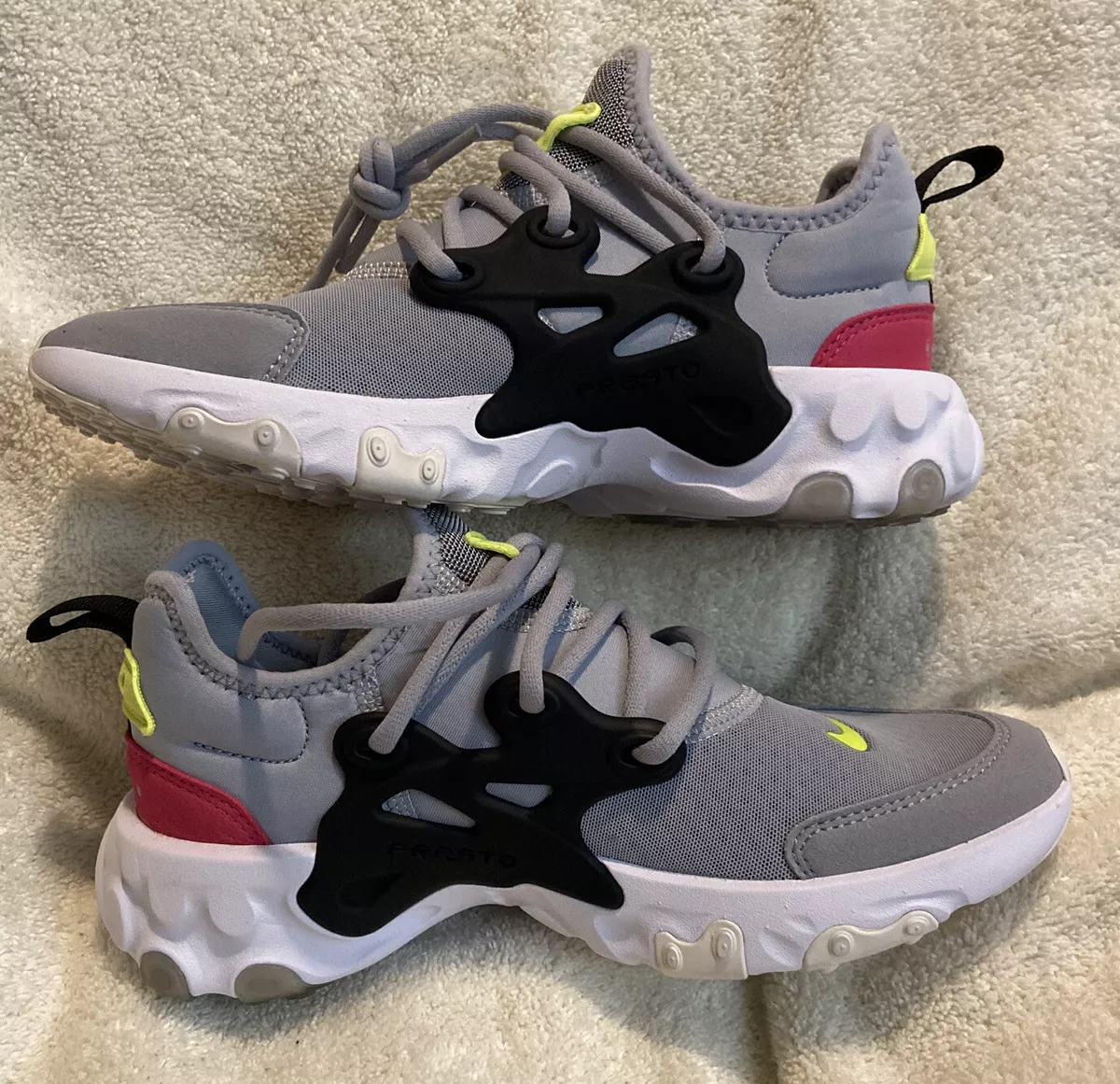 Nike infant presto trainer wolf grey / white / cheap black