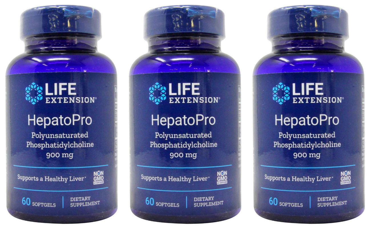 Полиненасыщенный фосфатидилхолин для продления жизни HepatoPro PPC 900 мг 3X60 гелей