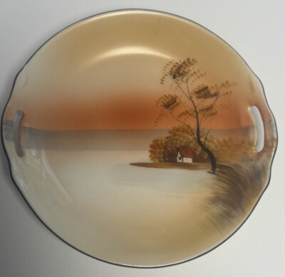 Vintage NORITAKE  By The Lake Series candy dish trinket dish 5  Tree Nature