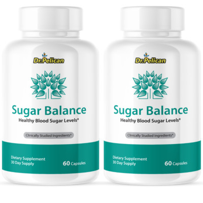 Sugar Balance- Cardiovascular Health, Blood Pressure & Sugar Support- 2 Bottles