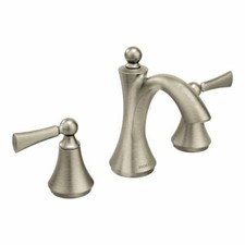 Moen T4520BN Wynford Two-Handle Widespread Bathroom Faucet, Brushed Nickel