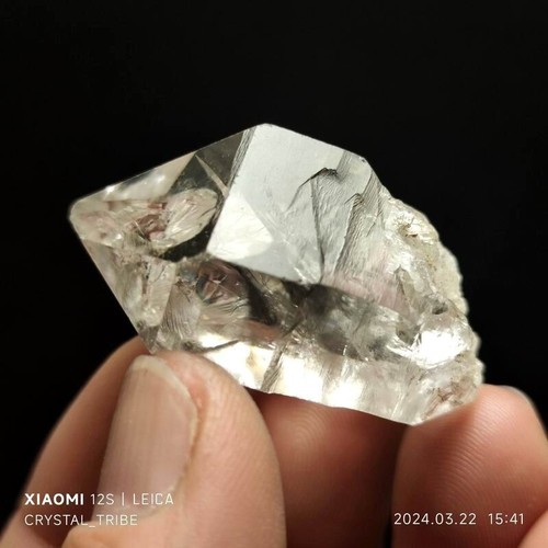 32g Rare Herkimer Diamond Crystal Quartz With Rainbow Single End Healing 4462 - Picture 15 of 22