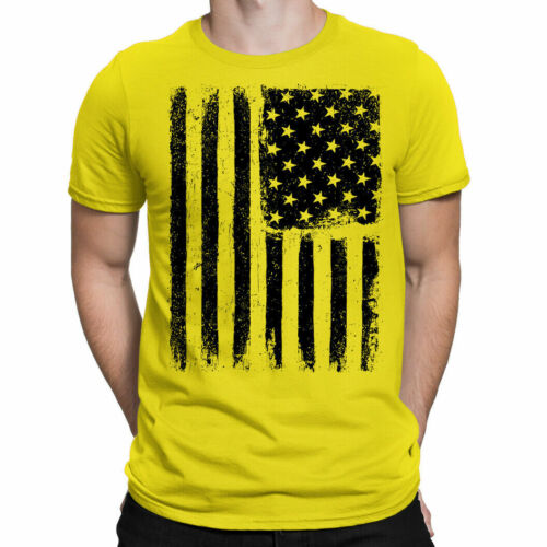 USA Flag Men&#039;s T-Shirt Distressed Grunge United States America Biker