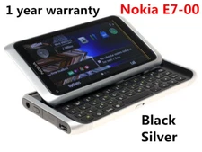 Nokia E7-00 Silver Black 16GB Unlocked Classics QWERTY keyboar WIFI Smartphone