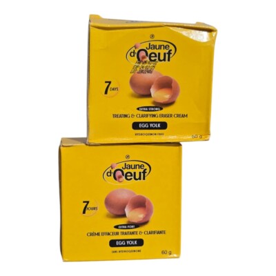 X2 JAUNE D OEUF Treating Clarifying Eraser Cream 2pieces
