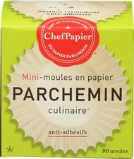 Paper Chef Mini Parchment Cups 90 Pieces (Pack Of 12)